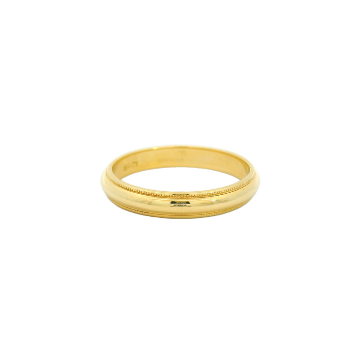 14K Yellow Gold 3mm Polished Estate Women's Wedding Band Size 6.5