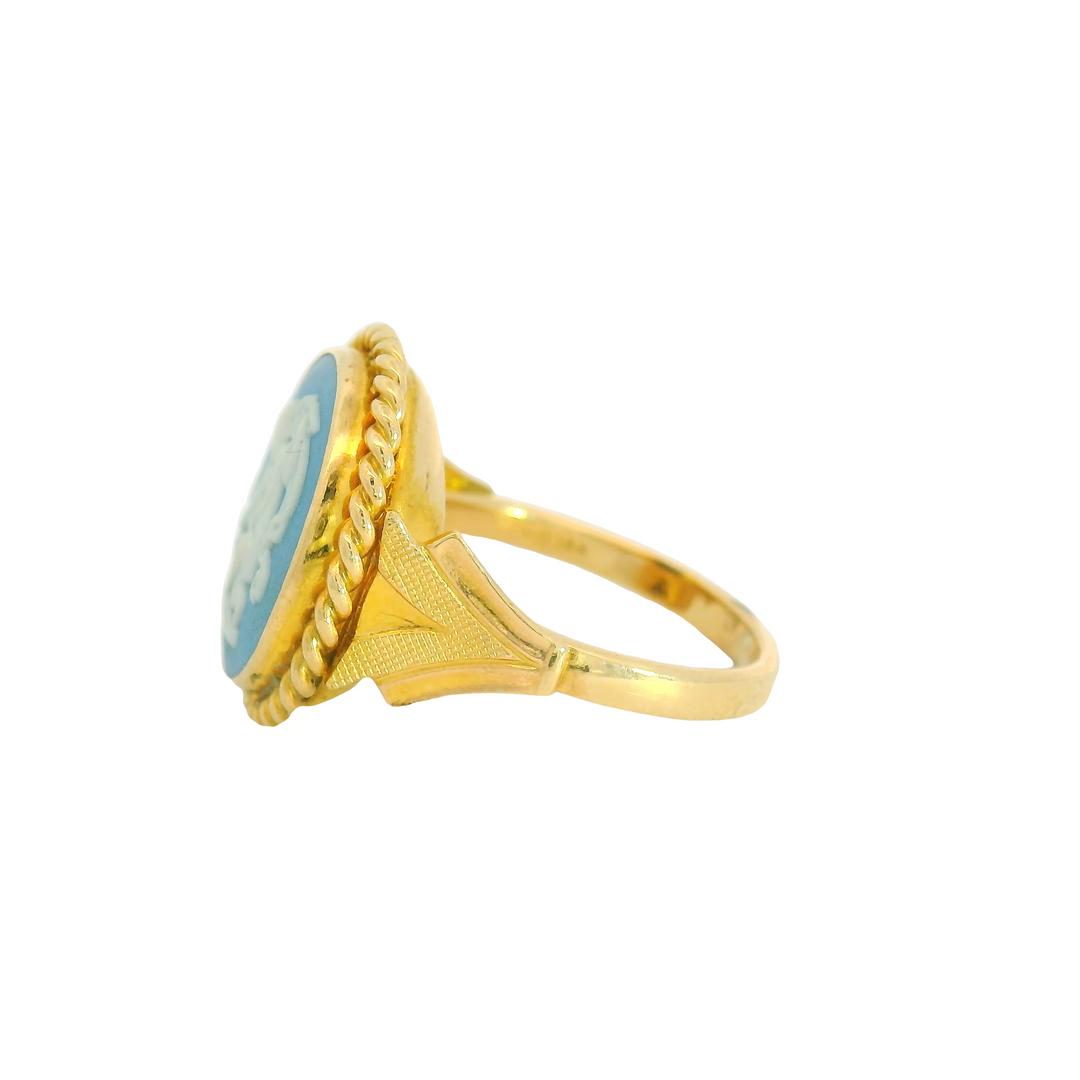 14KG Yellow Gold Estate Women's Fashion Ring