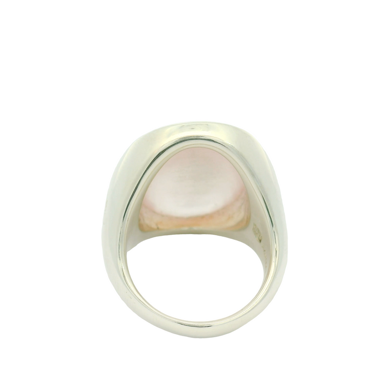 Sterling Silver Rose Quartz Estate Fashion Rings