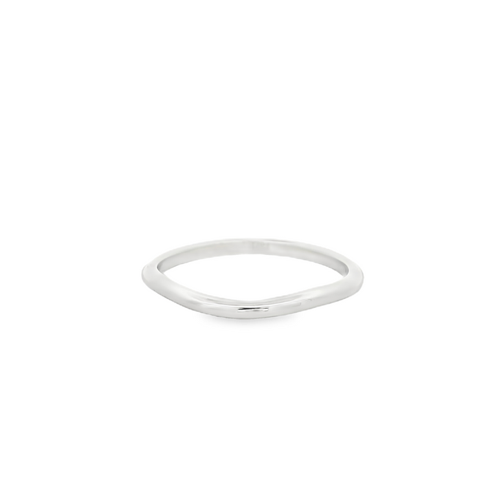 14K White Gold 1.8 mm Polished Estate Women's Wedding Band Size 7