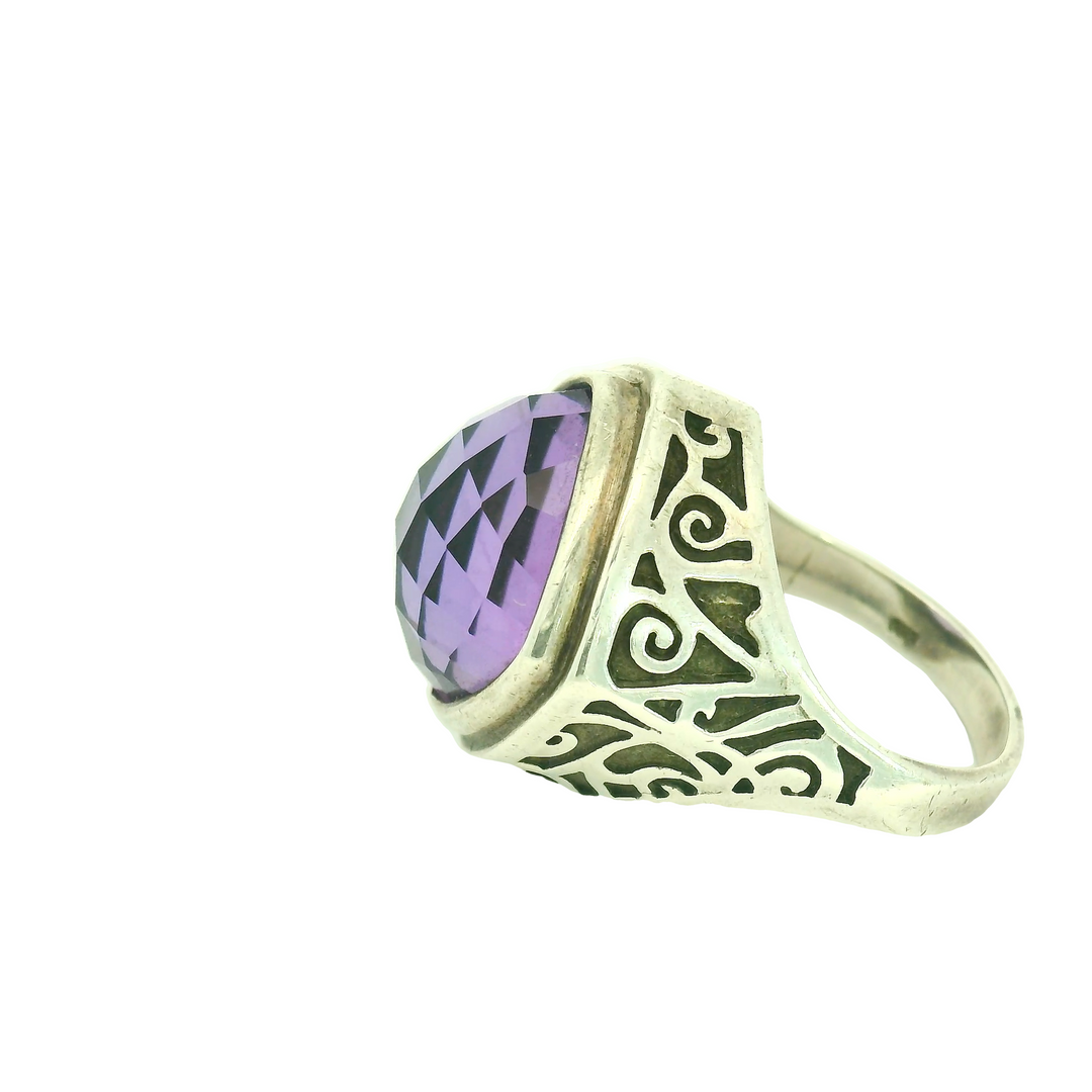 Sterling Silver Amethyst Fashion Rings