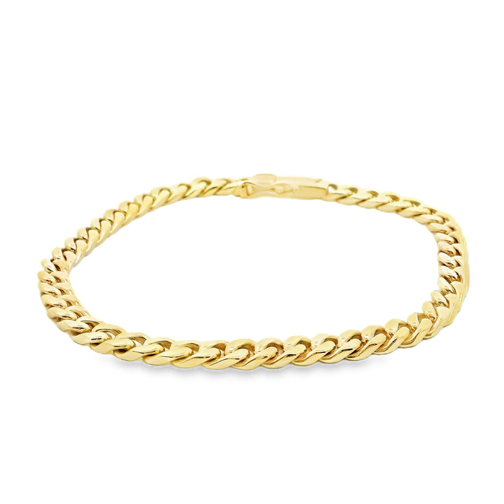 Estate 18K Yellow Gold Curb Bracelet, 8.5 inch