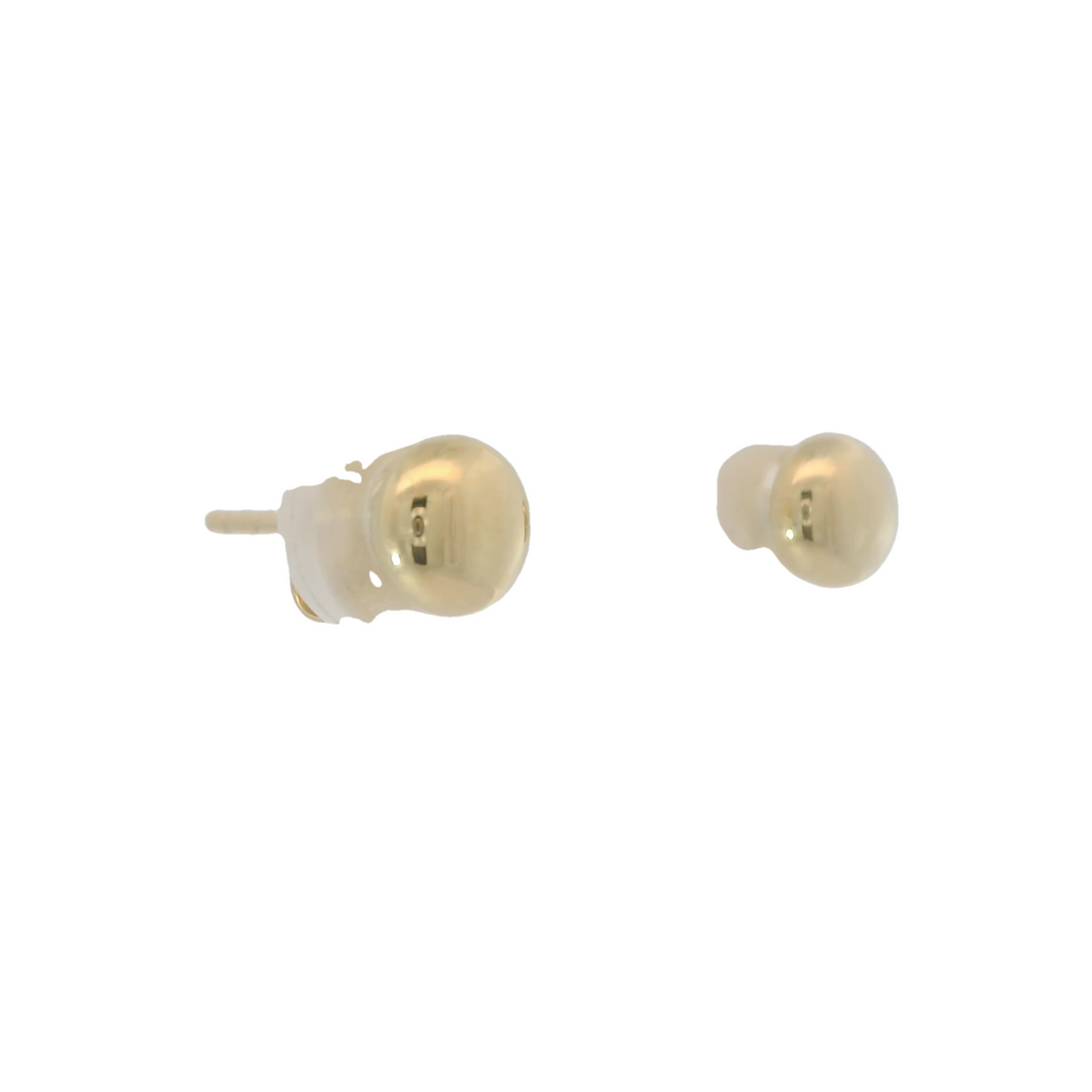 14KG Yellow Gold Polished Stud Earrings