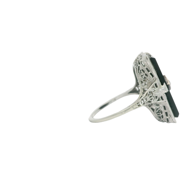 14KG White Gold Estate Fashion Rings