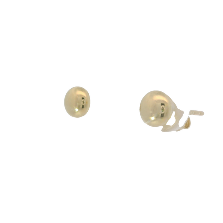 14KG Yellow Gold Polished Stud Earrings