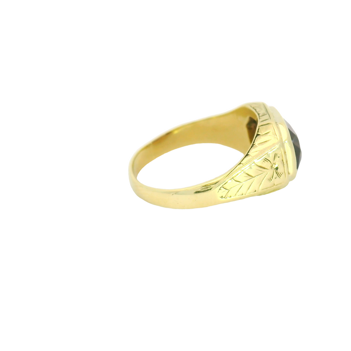 10KG Yellow Gold Amethyst Estate Fashion Rings