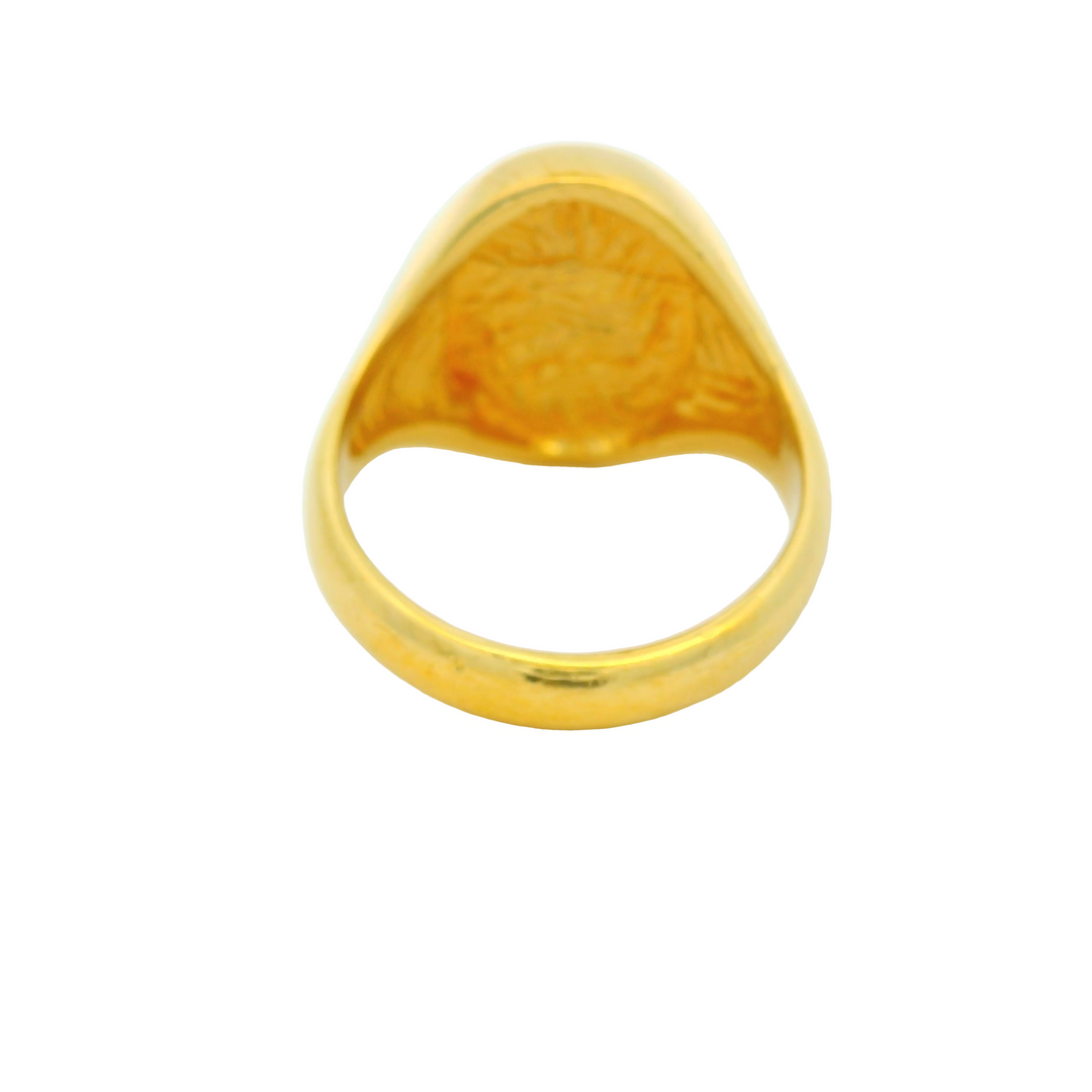 14K Yellow Gold Estate Women's Gold Fashion Ring