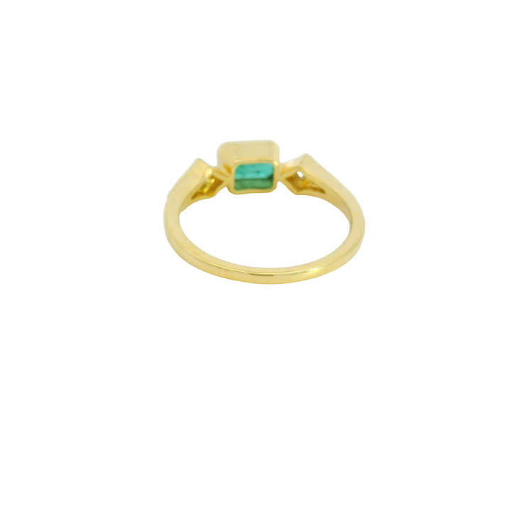 14KG Yellow Gold Emerald Fashion Rings