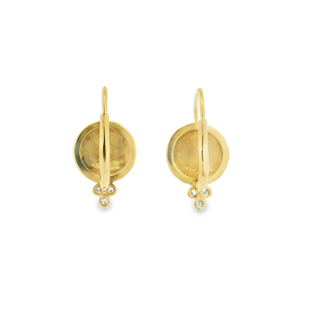 Estate 18K Yellow Gold Earrings