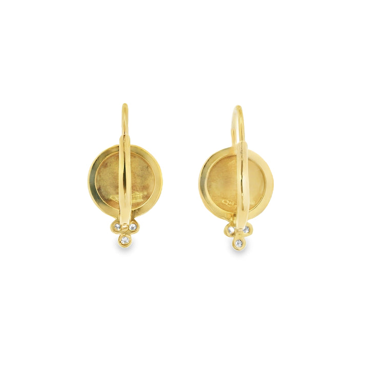 Estate 18K Yellow Gold Earrings
