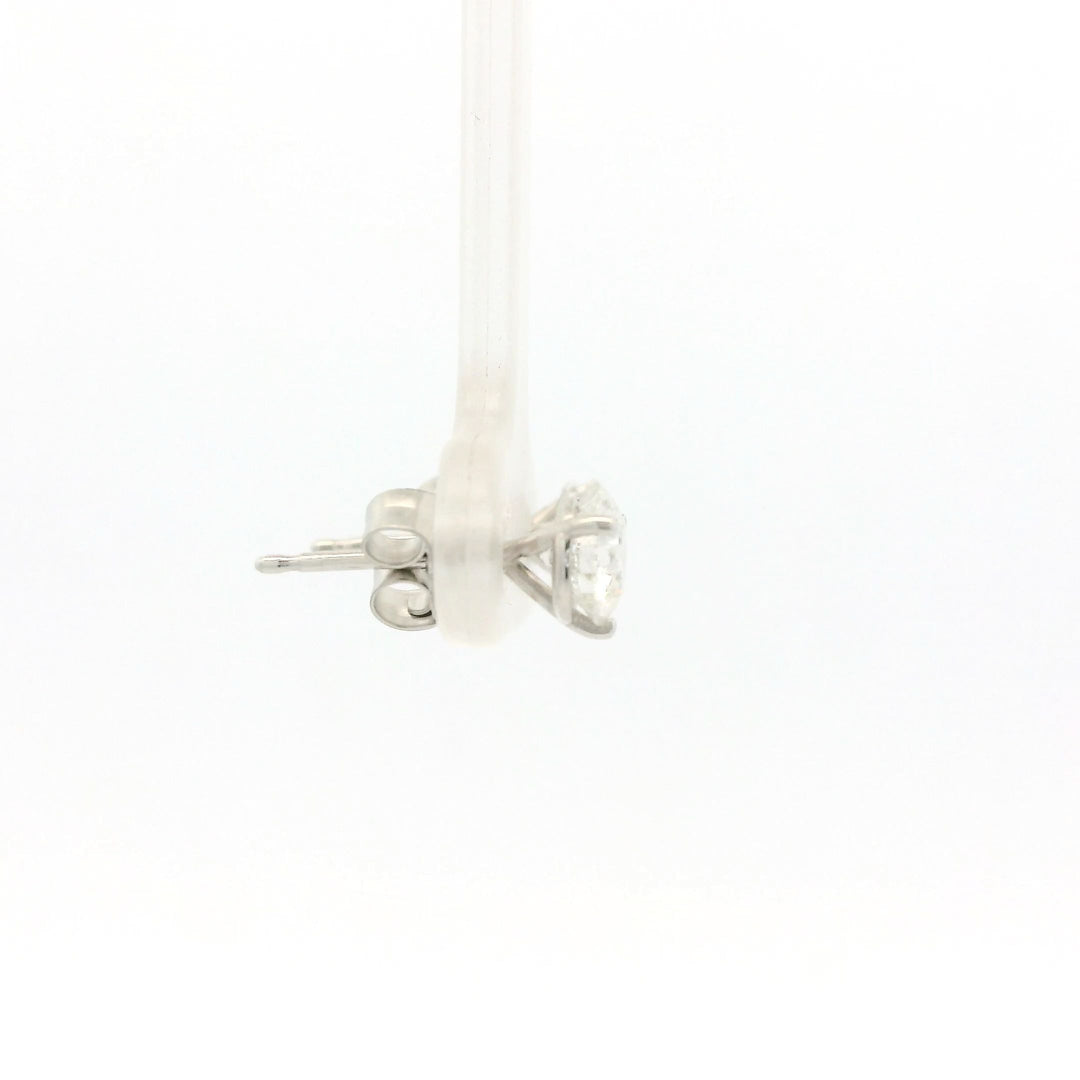 14KG White Gold 1.02 ctw. Diamond Stud Earrings