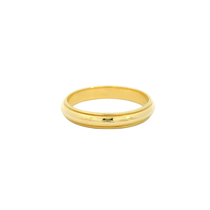 14K Yellow Gold 3mm Polished Estate Women's Wedding Band Size 6.5