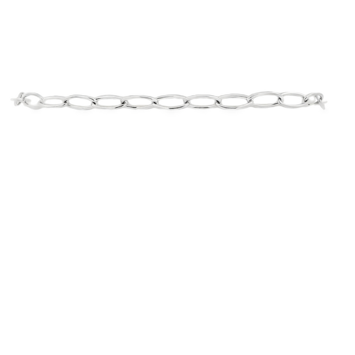 Marthaler Made 7.5 inch 14KG White Gold Open Link Bracelet