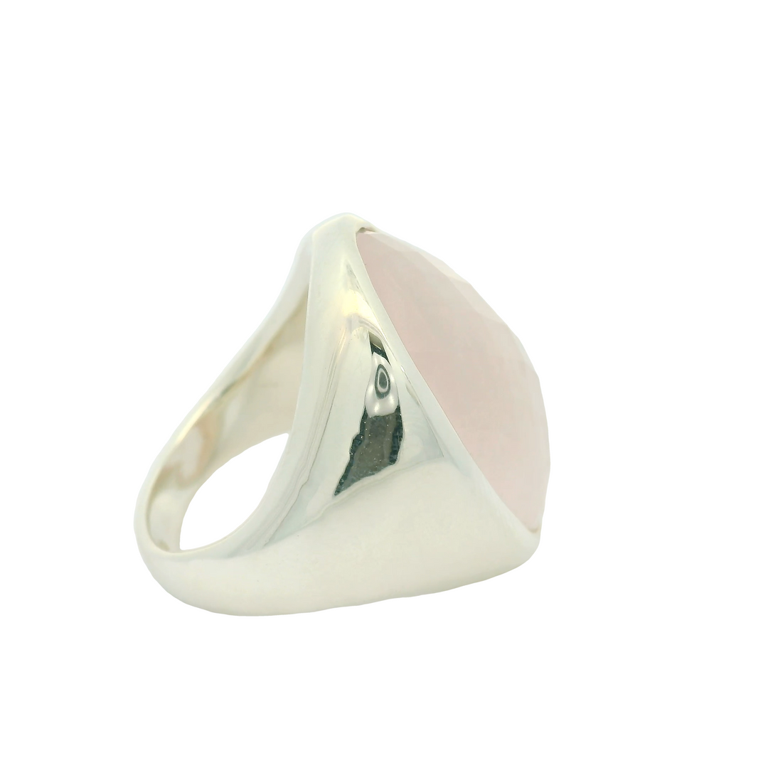 Sterling Silver Rose Quartz Estate Fashion Rings