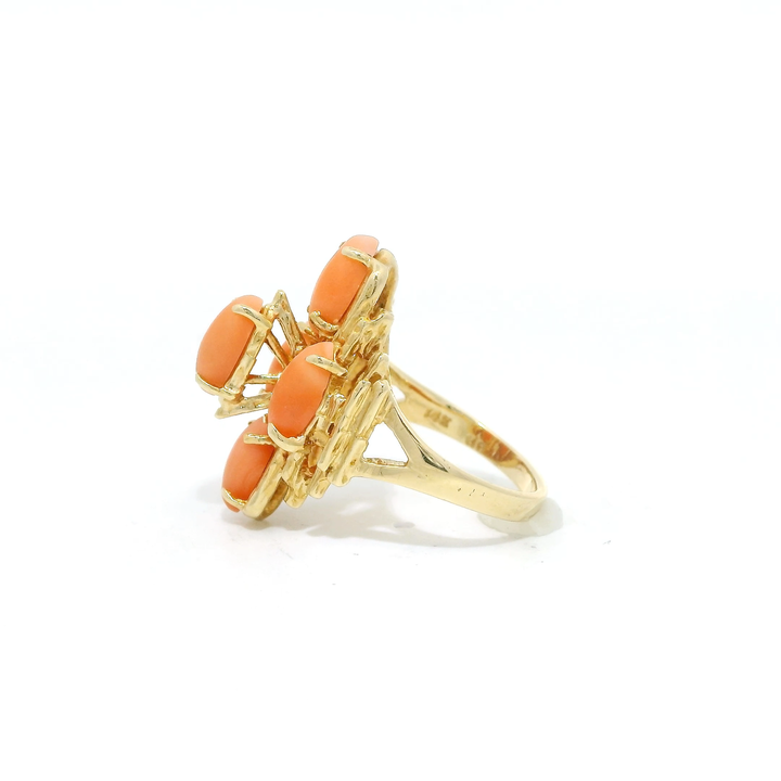 14KG Yellow Gold Estate Fashion Rings