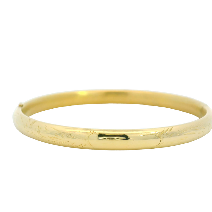 14KG Yellow Gold Estate Bangle Bracelet