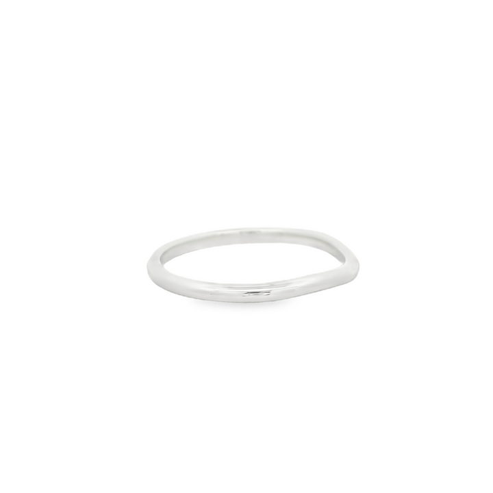14K White Gold 1.8 mm Polished Estate Women's Wedding Band Size 7