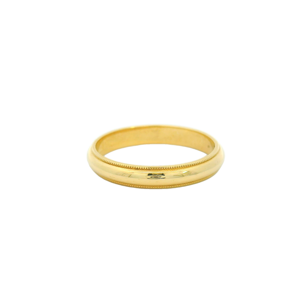 14K Yellow Gold 3mm Polished Estate Women's Wedding Band Size 6.5
