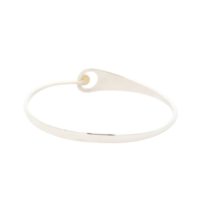 Ed Levin Sterling Silver Two Tone Jitterbug Bangle