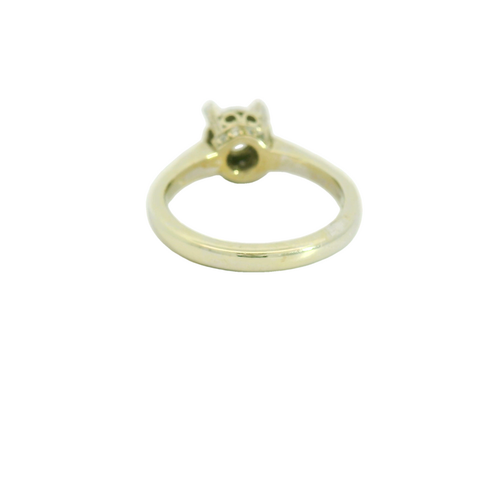 14KG White Gold Semi Mount, Size 6.75 *center stone not included