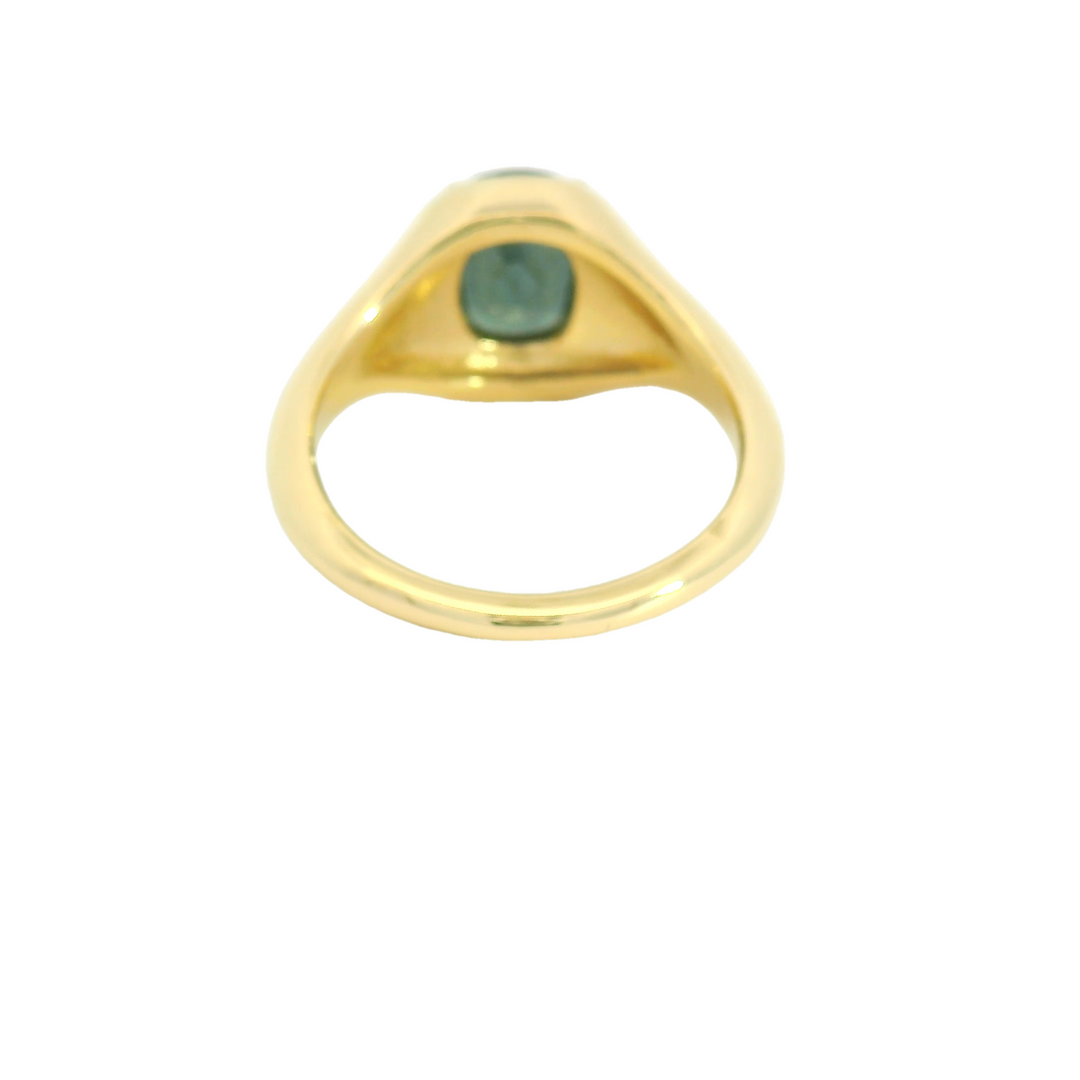 Marthaler Made 14K Yellow Gold Solitaire Gemstone Ring set with 1 Spinel total stone weight measures 2.08 ctw.