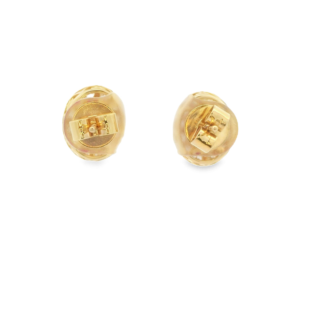 Ruby and Diamond Stud Earrings