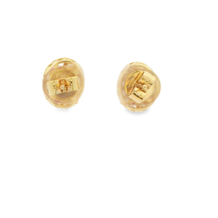 Ruby and Diamond Stud Earrings