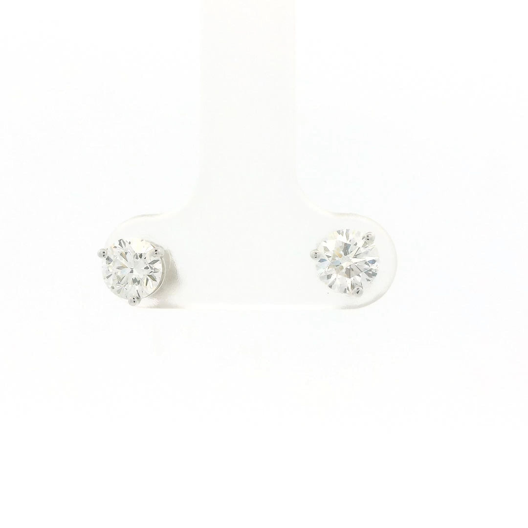 14KG White Gold 1.02 ctw. Diamond Stud Earrings