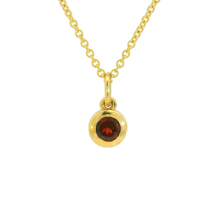 14K Yellow Gold 0.48Ct. Garnet Pendant