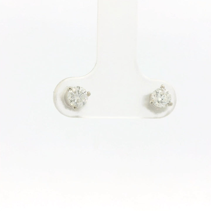 14KG White Gold 0.41 ctw. Diamond Stud Earrings