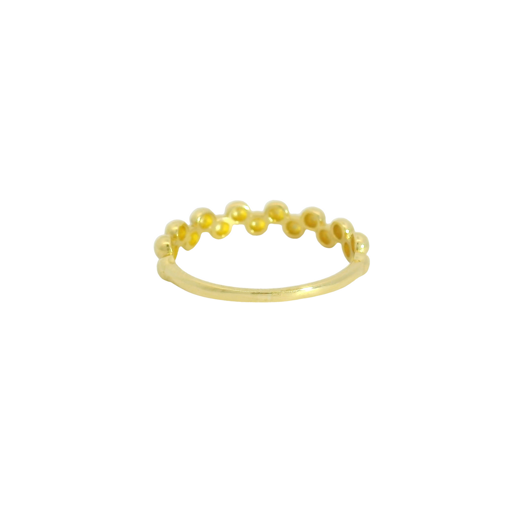 14KG Yellow Gold Women's Fashion Ring