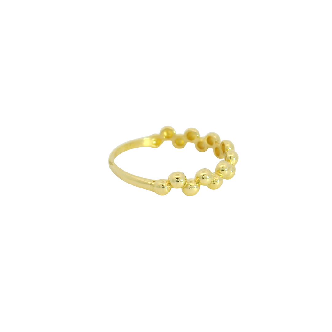 14KG Yellow Gold Women's Fashion Ring