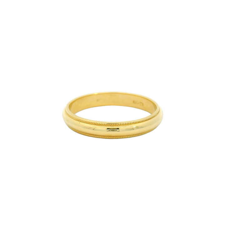 14K Yellow Gold 3mm Polished Estate Women's Wedding Band Size 6.5