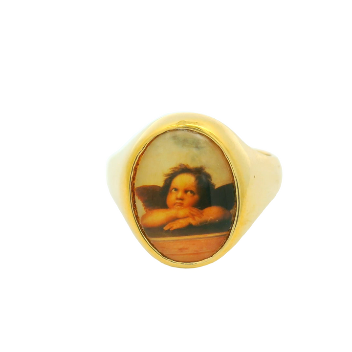 14K Yellow Gold Estate Women's Gold Fashion Ring