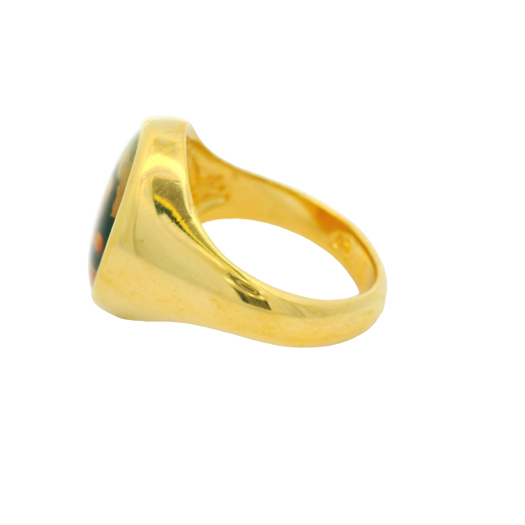 14K Yellow Gold Estate Women's Gold Fashion Ring