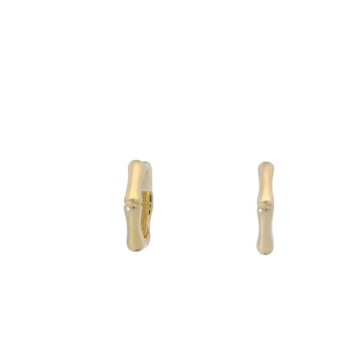 14KG Yellow Gold Polished Huggie Earrings