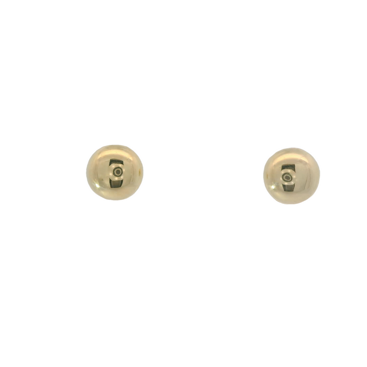 14KG Yellow Gold Polished Stud Earrings