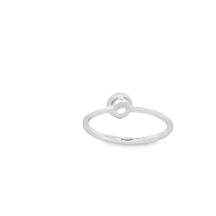 14KG White Gold 0.49ctw. Diamond Solitaire Engagement Ring