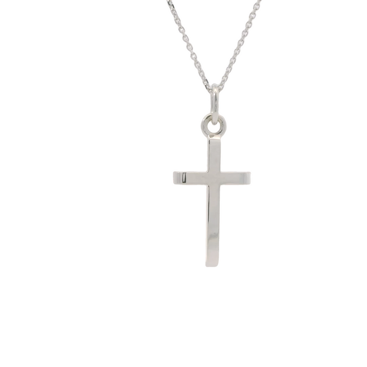 Marthaler Made 14KG White Gold Cross Pendant