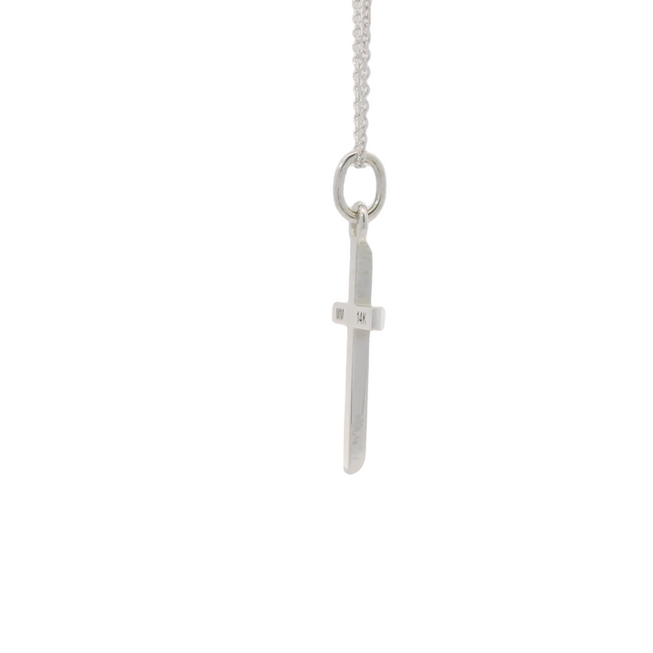 Marthaler Made 14KG White Gold Cross Pendant