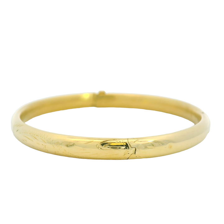 14KG Yellow Gold Estate Bangle Bracelet