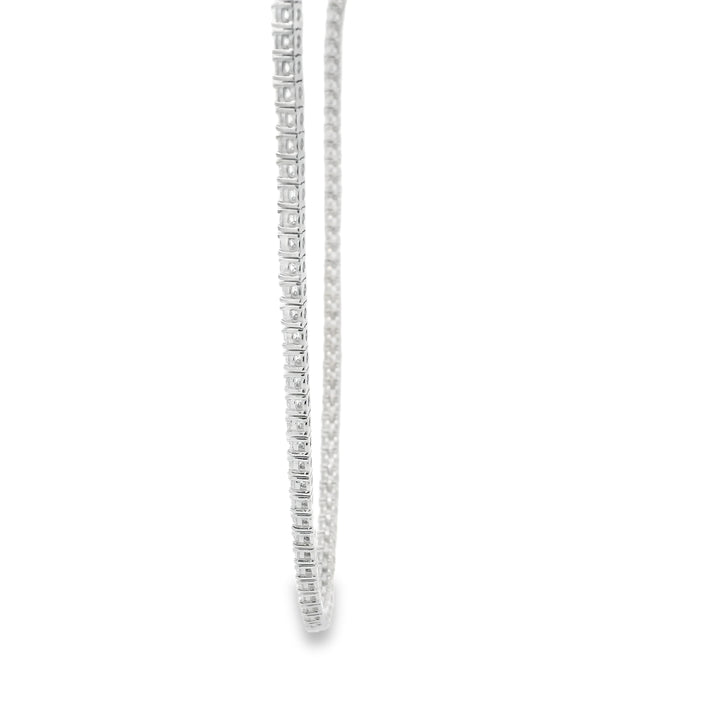 Platinum Diamond Tennis Necklace with 165 Round Diamonds, 11.85 ctw, 18 inches